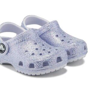 Crocs Toddler Girls Size C 5 Purple Sparkle Shoes